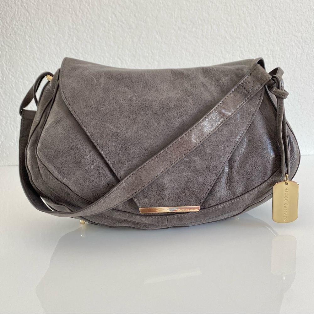 Michael Kors Charcoal Leather Shoulder Bag